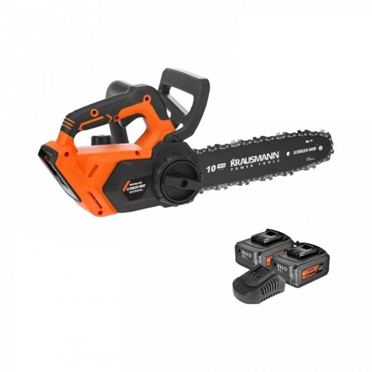 ΣΕΤ Αλυσοπρίονο BL 205mm Επαναφορτιζόμενο 20V Krausmann (U30020-25B)