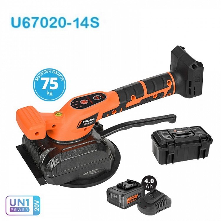 ΣΕΤ Βεντούζα Πλακιδίων με Δόνηση 20V Krausmann (U67020-14S)