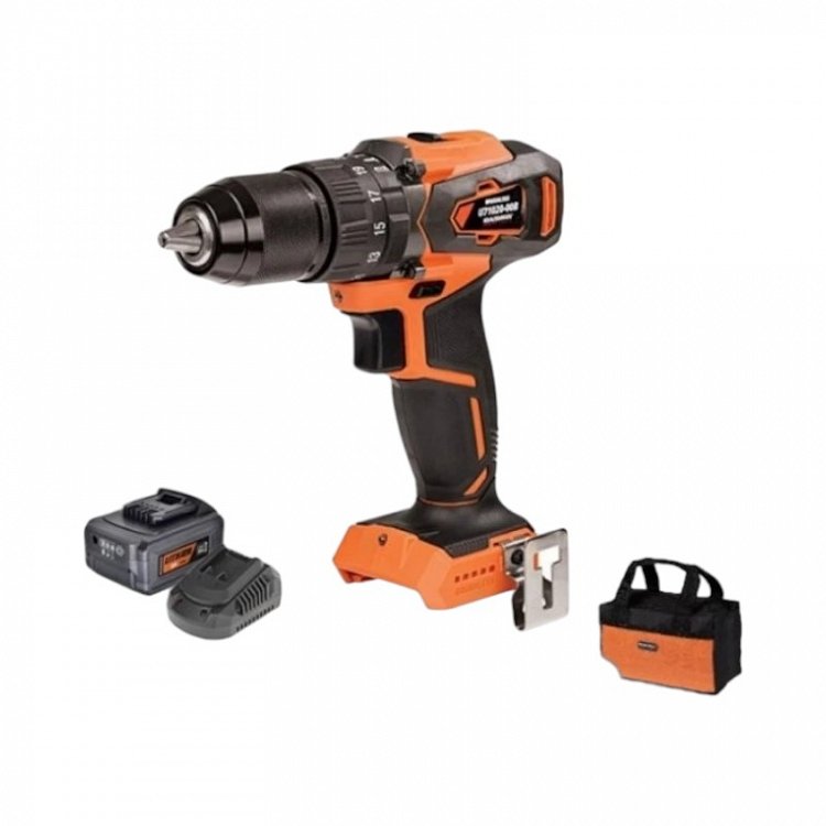 ΣΕΤ Δραπανοκατσάβιδο Κρουστικό Επαναφορτιζόμενο 20V Krausmann (U71020-15SB)