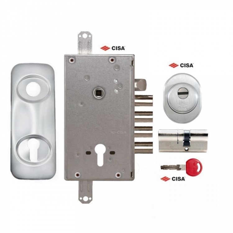Σετ Κλειδαριάς θωρακισμένης πόρτας Cisa Revolution Pro με κύλινδρο Cisa Astral Tekno &amp; Defender CISA 06490