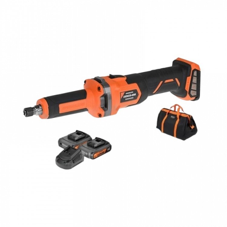 ΣΕΤ Λειαντήρας Ευθύς Επαναφορτιζόμενος 20V BL Krausmann (U89020-22SB)