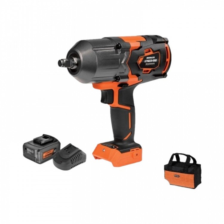 ΣΕΤ Μπουλονόκλειδο Επαναφορτιζόμενο 20V Krausmann (U76020-14SB)