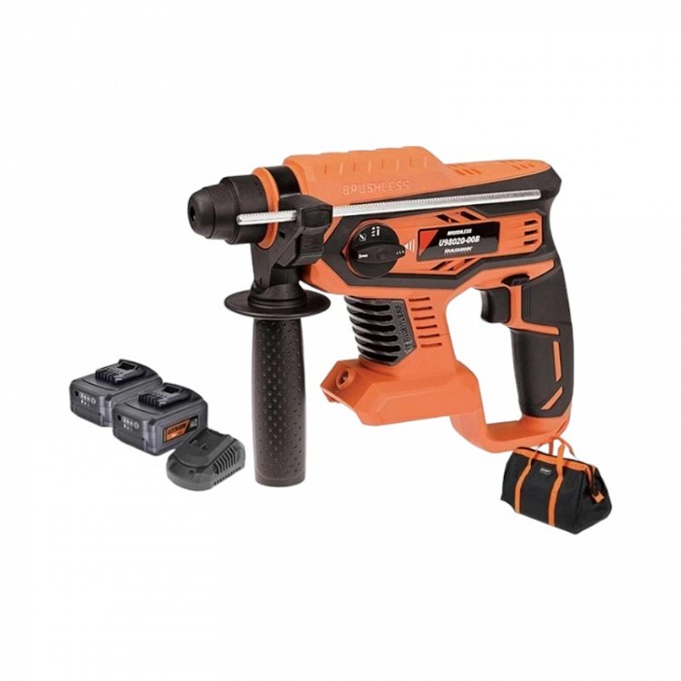 ΣΕΤ Πιστολέτο Περιστροφικό Σκαπτικό SDS-Plus Επαναφορτιζόμενο 20V BL Krausmann (U98020-24B)