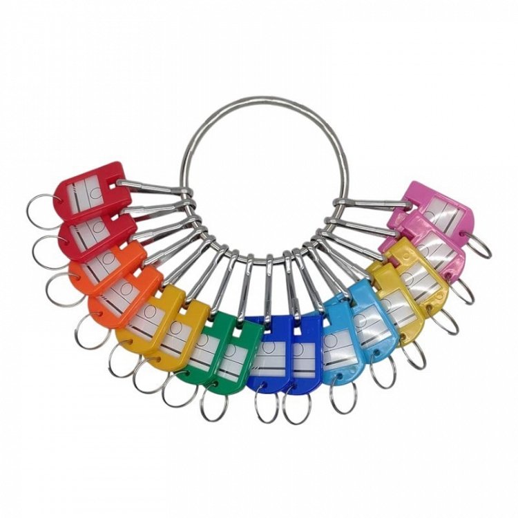 Σετ πολύχρωμα καρτελάκια κλειδιών | 20 τμχ