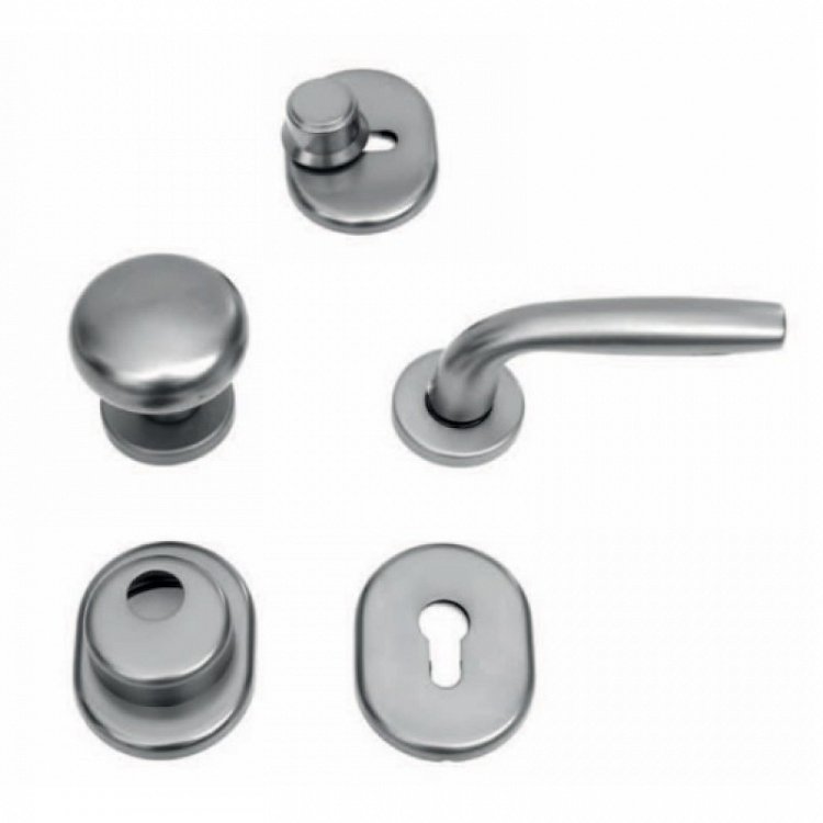 Σετ Πόμολα Θωρακισμένης Πόρτας Best SD11 Argento/Silver