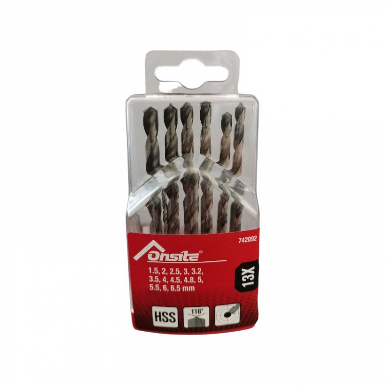 Σετ Τρυπάνια Σιδήρου OnSite 742092 13τμχ