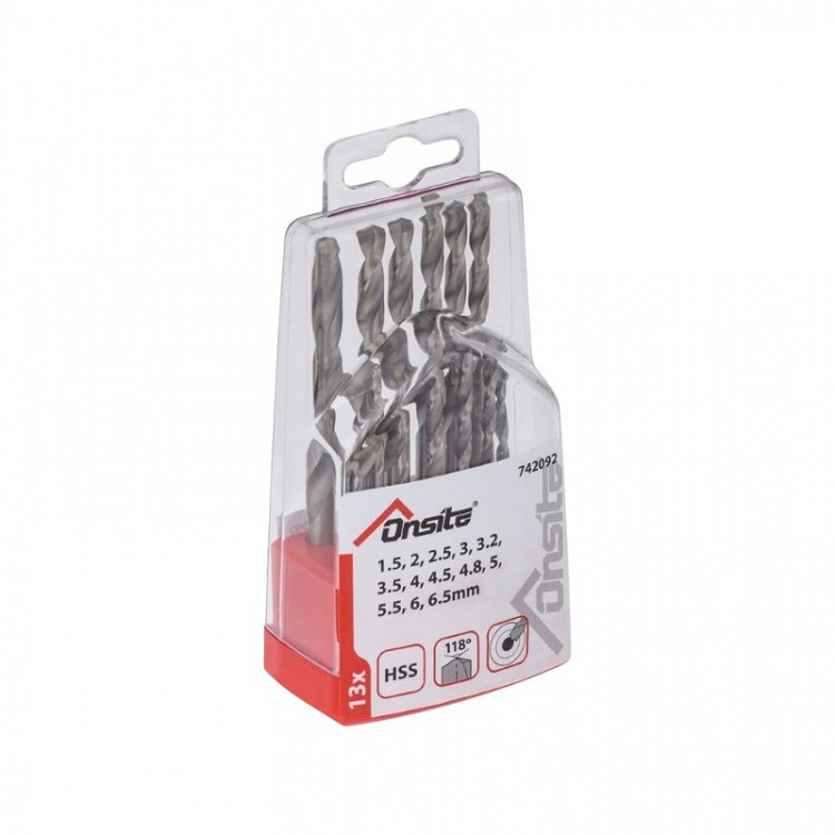 Σετ Τρυπάνια Σιδήρου OnSite 742092 13τμχ