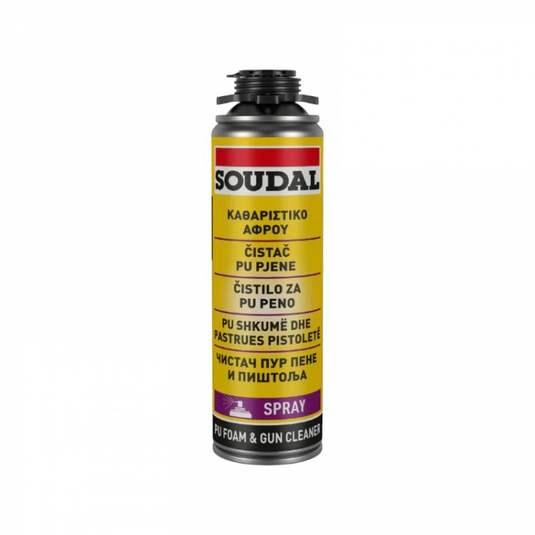 Soudal Καθαριστικό Spray Πιστολιού Πολυουρεθάνης 500ml (123001142)