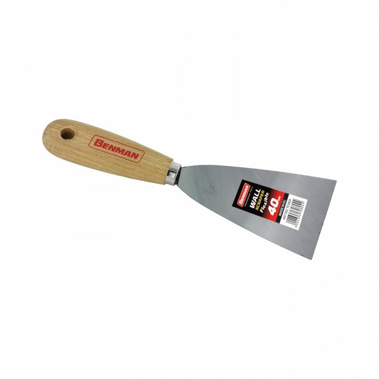 Σπάτουλα Στοκαρίσματος με Ξύλινη Λαβή 40mm | Benman