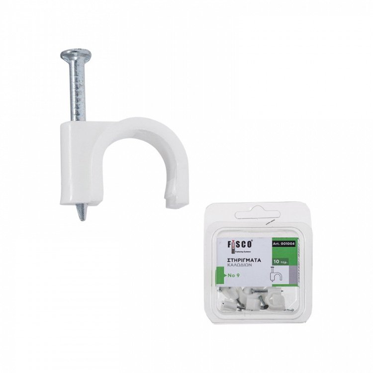 Στηρίγματα Καλωδίων Ρόκα No6 10τεμ (001002) Fisco