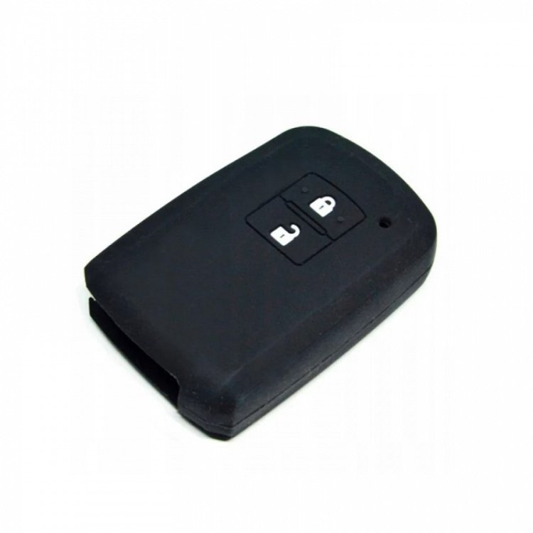 Θήκη κλειδιού από σιλικόνη αυτοκινήτου Toyota Yaris Hybrid | Auris | RAV4 | Camry 55 2012-2018 | Μαύρη