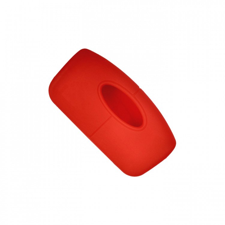 Θήκη Σιλικόνης αναδιπλούμενου κλειδιού Ford με 3 Κουμπιά κόκκινη