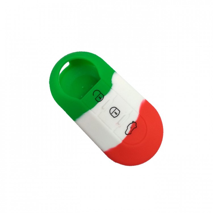 Θήκη Σιλικόνης Fiat/Lancia με 3 Κουμπιά Italy Flag