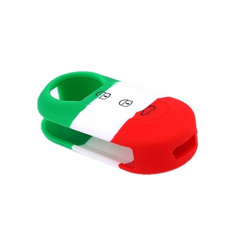 Θήκη Σιλικόνης Fiat/Lancia με 3 Κουμπιά Italy Flag