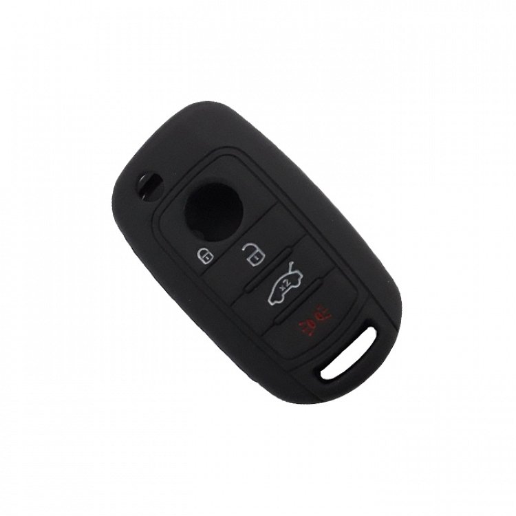 Θήκη Σιλικόνης Fiat με 4 Κουμπιά μαύρη