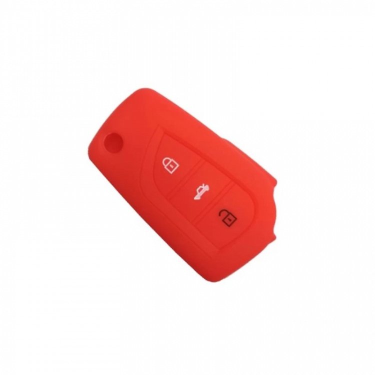 Θήκη Σιλικόνης Κλειδιού Αυτοκινήτου Toyota με 3 κουμπιά