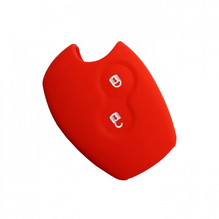 Θήκη Σιλικόνης Renault/Dacia με 2 Κουμπιά κόκκινη