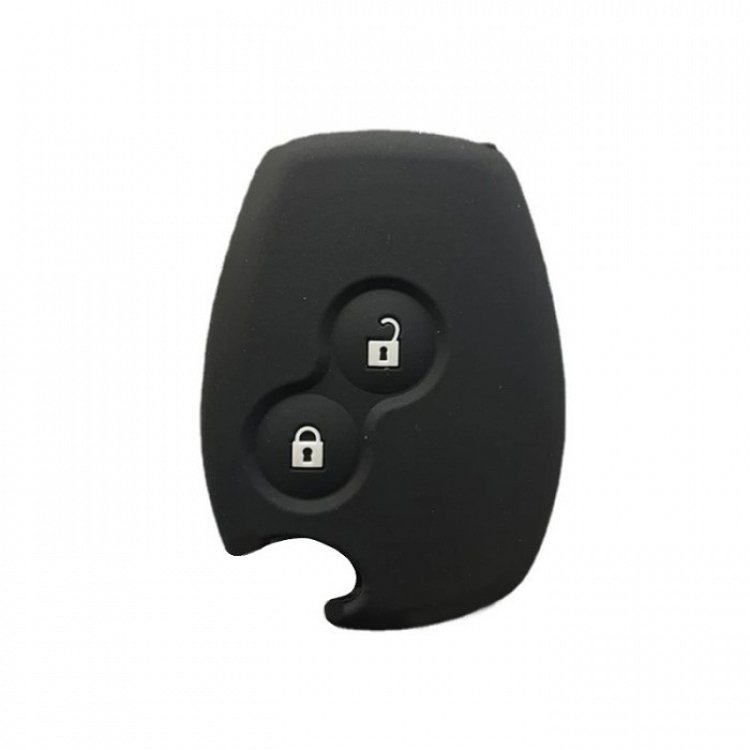 Θήκη Σιλικόνης Renault/Dacia με 2 Κουμπιά μαύρη