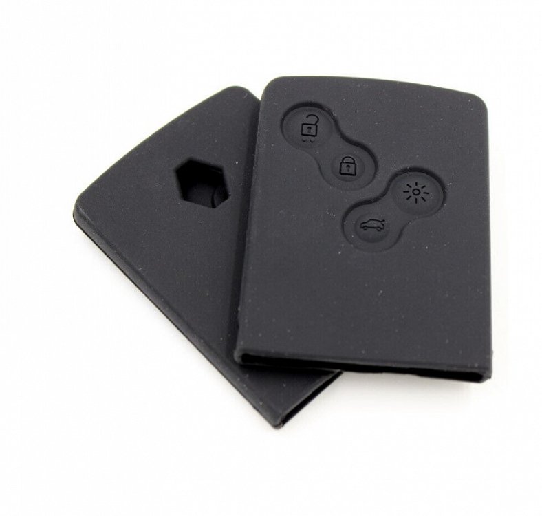 Θήκη Σιλικόνης Renault με 4 Κουμπιά μαύρη