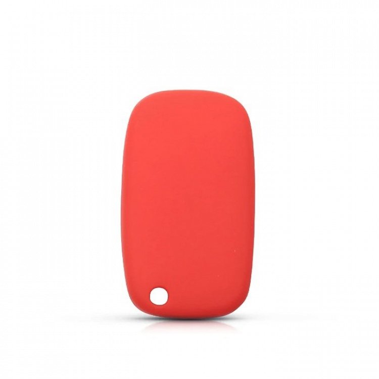 Θήκη Σιλικόνης Renault/Smart με 2 Κουμπιά κόκκινη