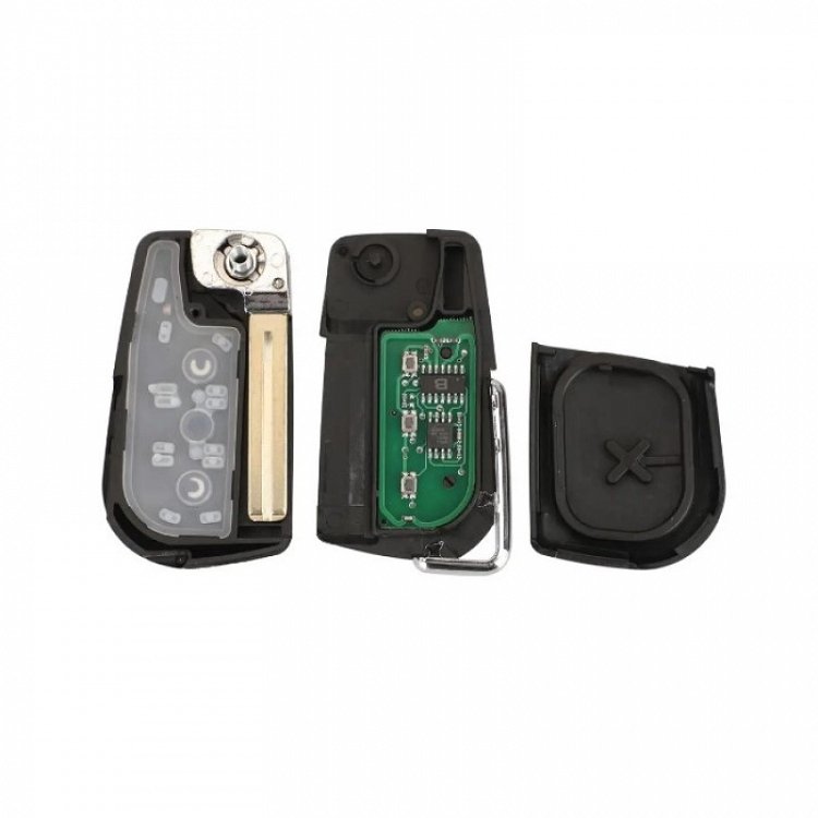 Τηλεχειριστήριο Αυτοκινήτου Toyota με 2 Κουμπιά Αναδιπλούμενο με Υποδοχή για Μεγάλη Μπαταρία-TOY48