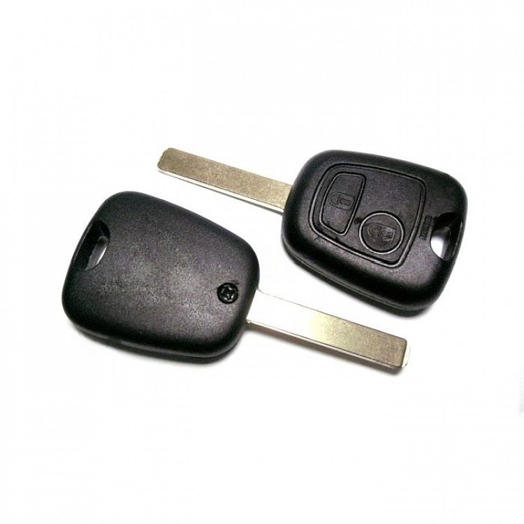 Τηλεχειριστήριο Citroen C1 με ΙD46 chip και 2 Κουμπιά