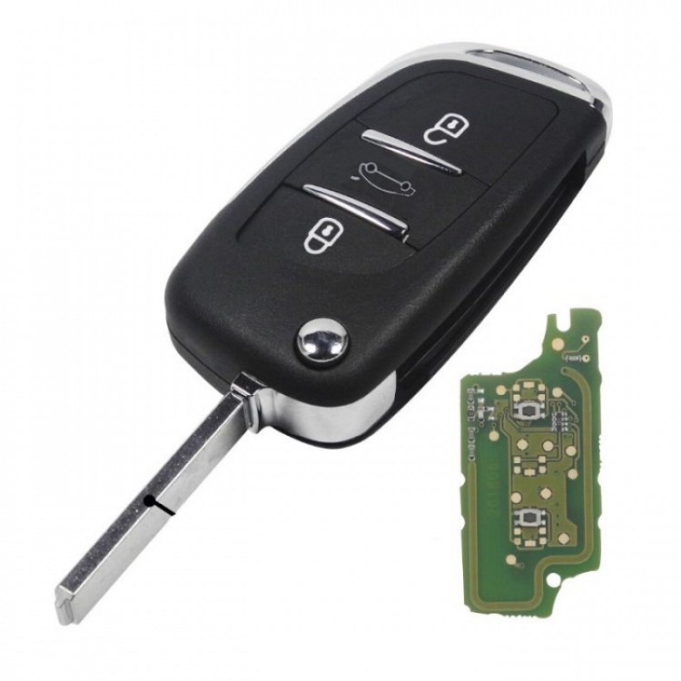 Τηλεχειριστήριο Citroen C4-C6 με 3 Κουμπιά Αναδιπλούμενο