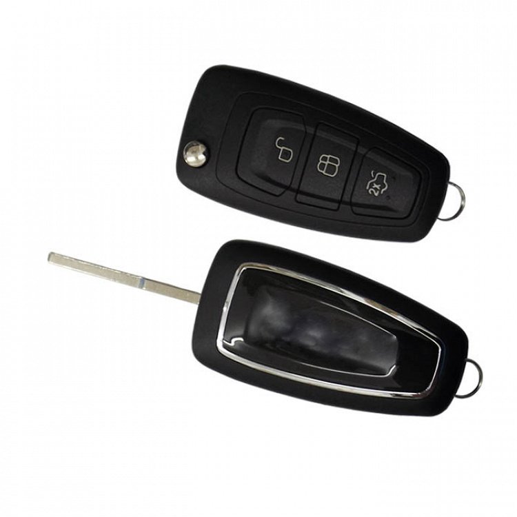 Τηλεχειριστήριο Ford με ID63 80bit Chip λάμα HU101 και 3 κουμπιά αναδιπλούμενο