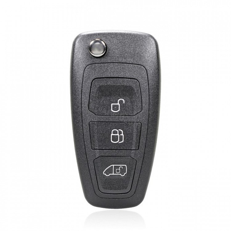 Τηλεχειριστήριο Ford με ID63 80bit Chip λάμα HU101 και 3 κουμπιά αναδιπλούμενο