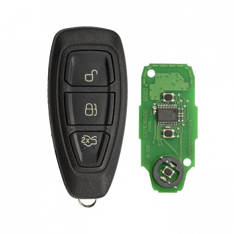 Τηλεχειριστήριο Ford με ID49 Chip λάμα HU101 και 3 κουμπιά (Keyless) (Focus-Fiesta&gt;2019)