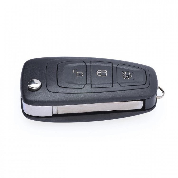 Τηλεχειριστήριο Ford με ID63 80bit Chip λάμα HU101 και 3 κουμπιά αναδιπλούμενο