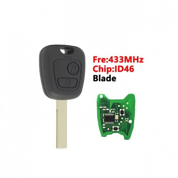 Τηλεχειριστήριο για Peugeot 307 με 2 Κουμπιά