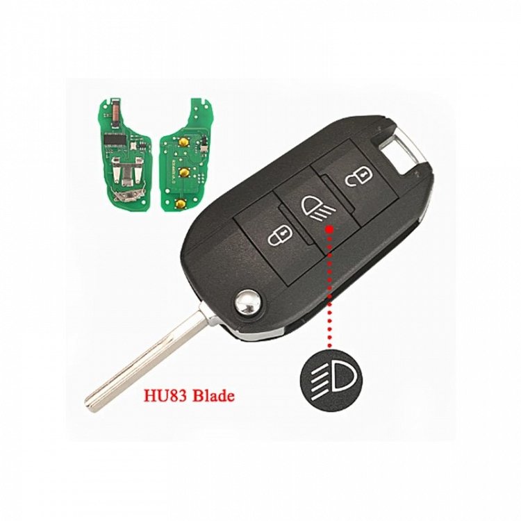 Τηλεχειριστήριο με 3 κουμπιά για Toyota-Peugeot-Opel-Citroen