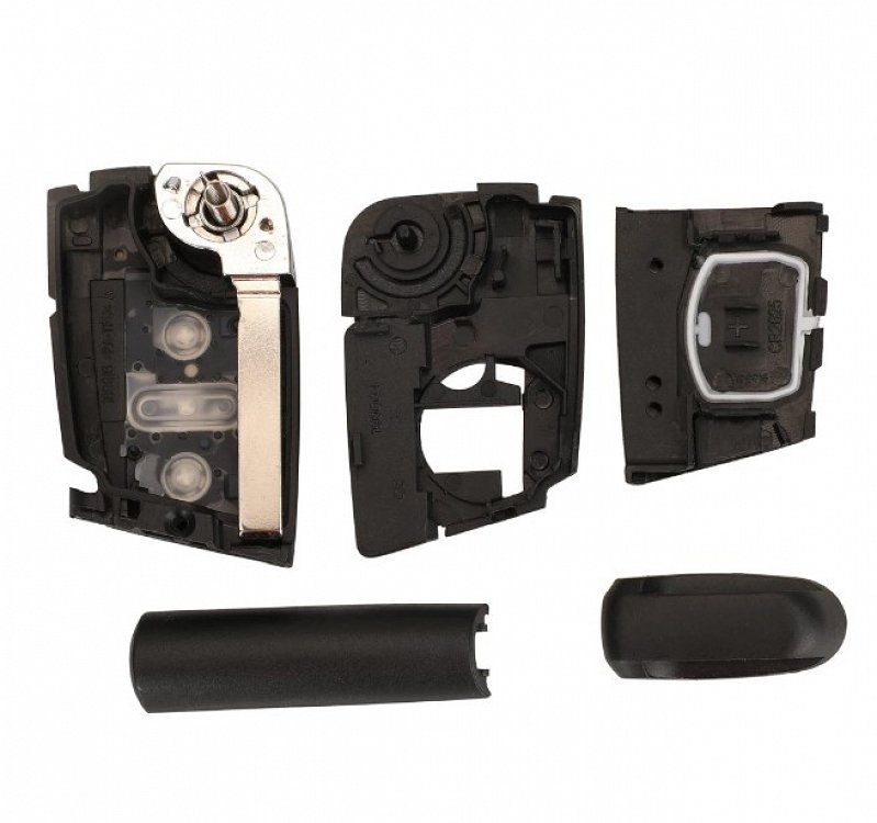 Τηλεχειριστήριο Megamos AES MQB Chip τύπου Group Vag με 3 κουμπιά και λάμα HU162 αναδιπλούμενο