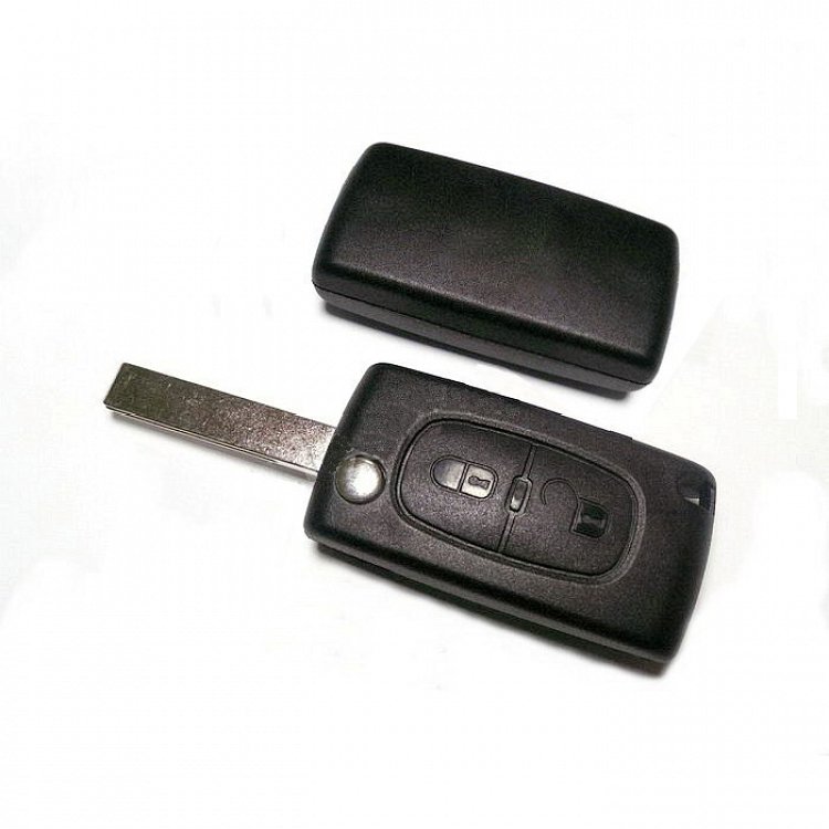 Τηλεχειριστήριο Peugeot (ASK) με 2 Κουμπιά Αναδιπλούμενο με λάμα HU83