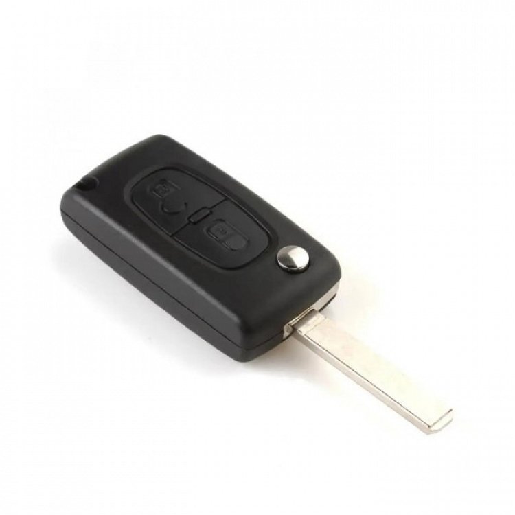 Τηλεχειριστήριο Citroen με ΙD46 chip και 2 Κουμπιά Αναδιπλούμενο