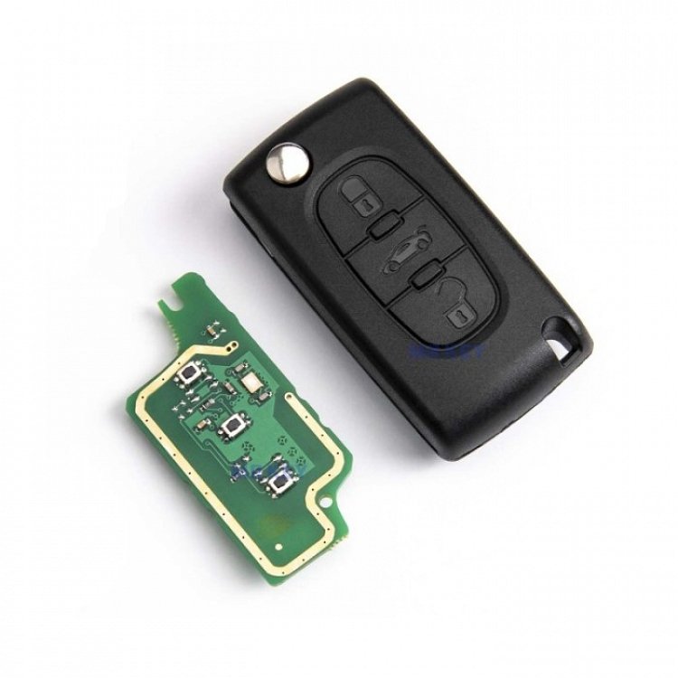 Τηλεχειριστήριο Peugeot με 3 Κουμπιά Αναδιπλούμενο