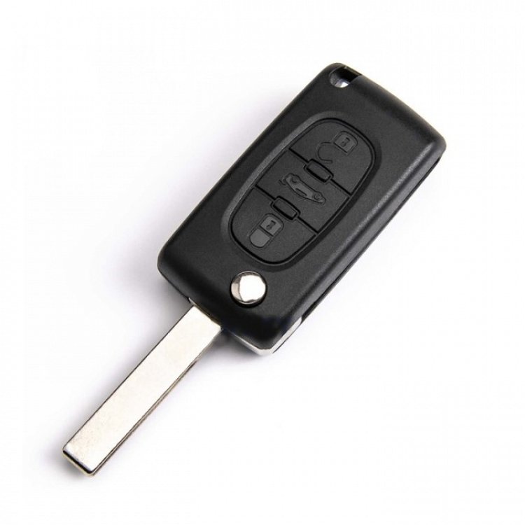 Τηλεχειριστήριο Peugeot με 3 Κουμπιά Αναδιπλούμενο
