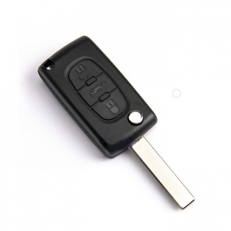 Τηλεχειριστήριο Peugeot με 3 Κουμπιά Αναδιπλούμενο