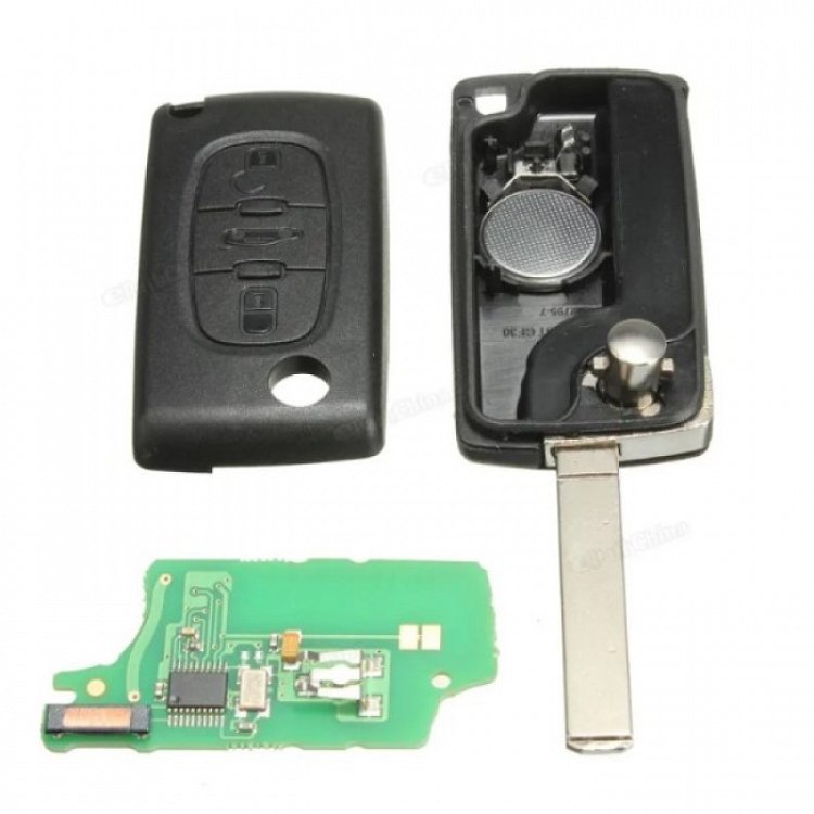 Τηλεχειριστήριο Peugeot με 3 Κουμπιά Αναδιπλούμενο