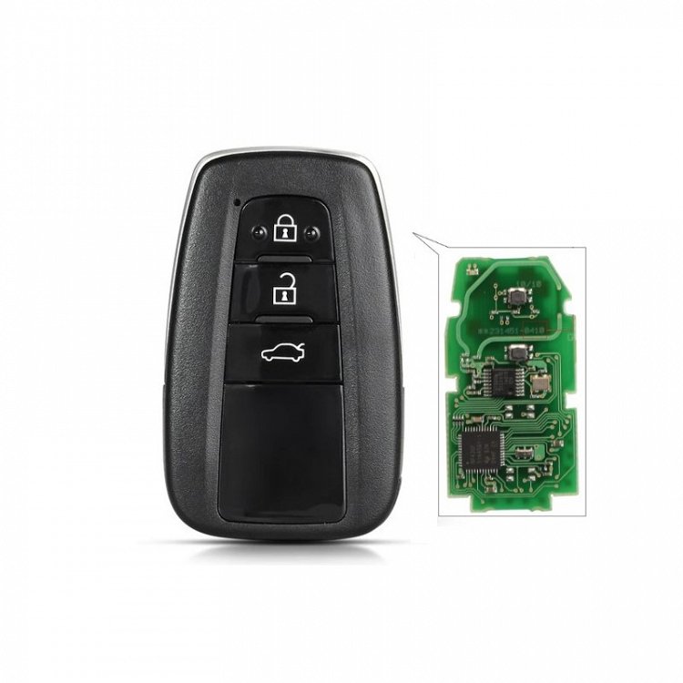 Τηλεχειριστήριο smartkey για Toyota C-HR με 3 κουμπιά - λεπίδα TOY48