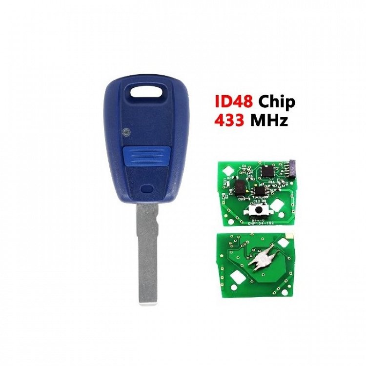 Τηλεχειριστήριο τύπου Fiat (ID48) με SIP22 λάμα και 1 κουμπί