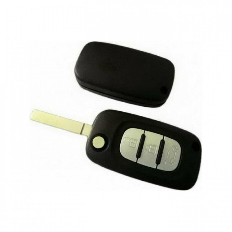 Τηλεχειριστήριο τύπου Renault/Dacia (PCF7961 HITAG 2 CHIP) με λάμα VA2 και 3 κουμπιά