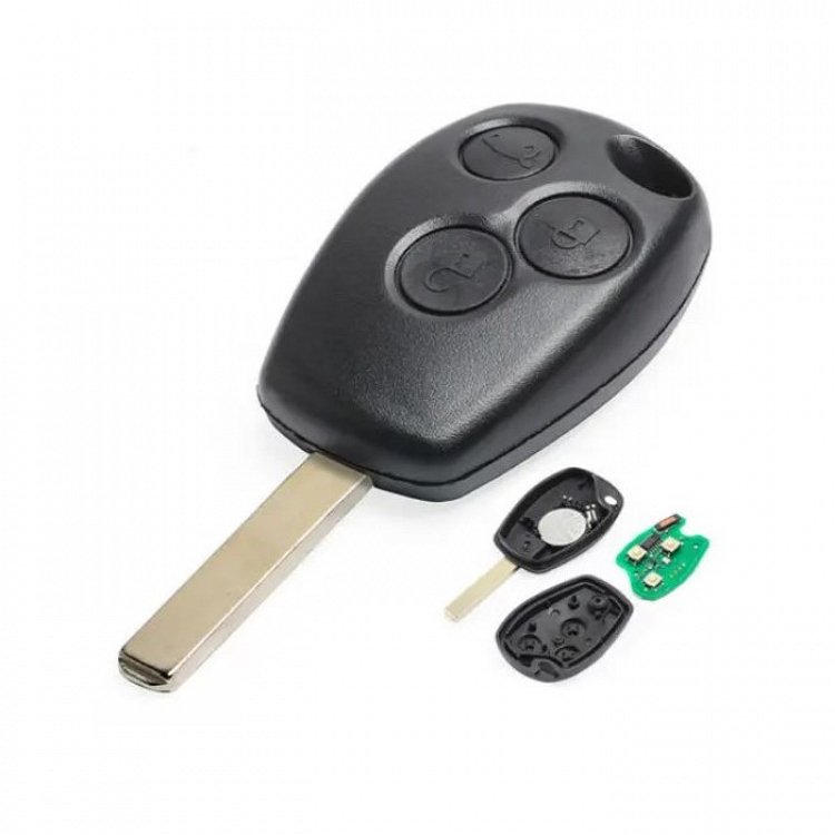 Τηλεχειριστήριο τύπου Renault/Dacia με ΙD46 CHIP (PCF7946) και 3 κουμπιά