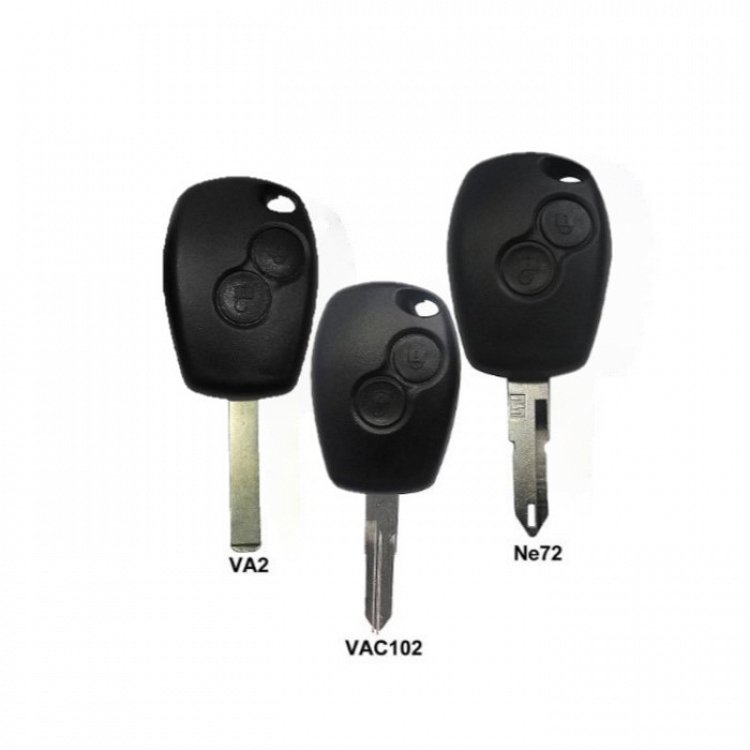 Τηλεχειριστήριο τύπου Renault/Dacia με ΙD46 CHIP (PCF7947) με 2 κουμπιά