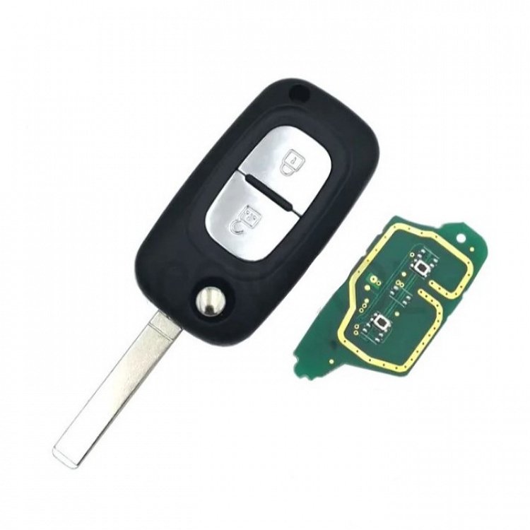 Τηλεχειριστήριο τύπου Renault/Mercedes (PCF7947) με λάμα VA2 και 2 κουμπιά