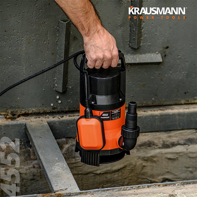 Υποβρύχια Αντλία Ακάθαρτων Υδάτων 900W Krausmann (4552)