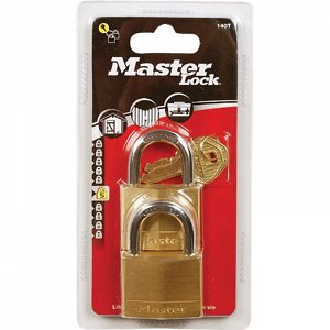 Σετ 2 λουκέτα Μπρούτζινα 20mm με ίδιο κλειδί MASTERLOCK