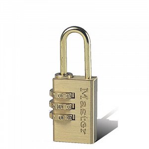 Λουκέτο μπρούτζινο 20mm με συνδυασμό, MASTERLOCK