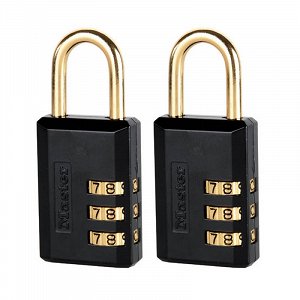 Σετ 2 λουκέτα αποσκευών 20mm με συνδυασμό και μπρούτζινο λαιμό, MASTERLOCK - ΛΟΥΚΕΤΑ ΣΥΝΔΥΑΣΜΟΥ